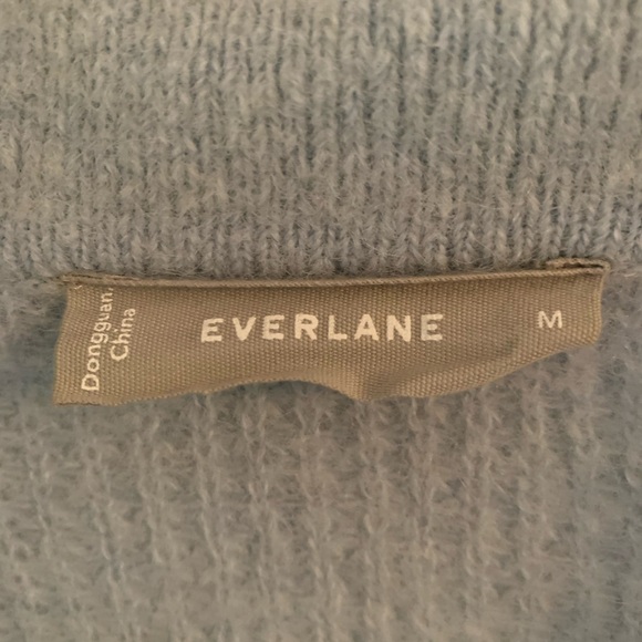 EVERLANE Alpaca Waffle Stitch Polo Sweater - Picture 6 of 7